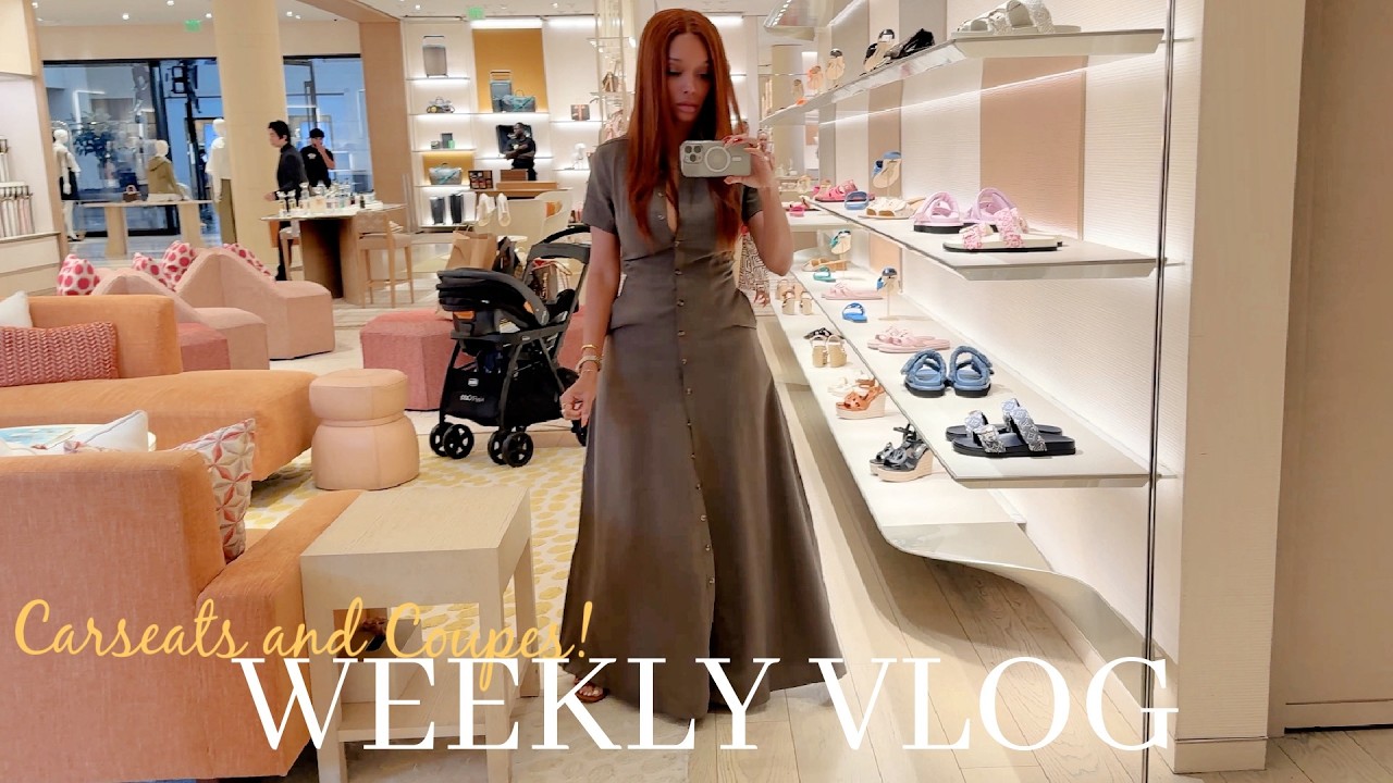 WEEKLY VLOG | Carseats & Coupes + Shopping Dates & Polka Dot Haul