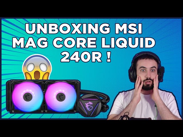 MSI MAG Coreliquid 240R V2 AIO Liquid Cooler Unboxing 