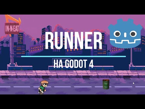 Видео: Игра в стиле Runner на движке Godot 4. Эффект параллакса. Parallax Layer.