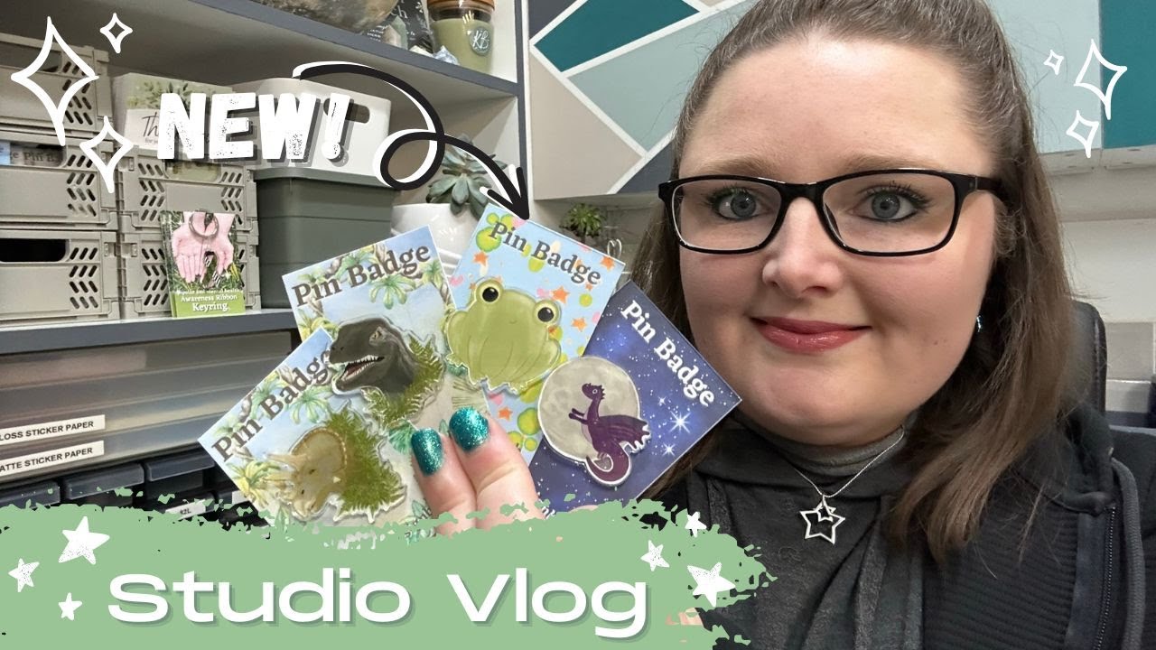 Studio Vlog 12 Small Business Life, launching new pin badge designs