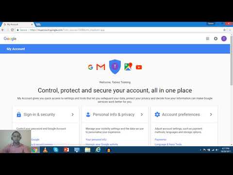 Overview Manage Google Account - My Account Settings [Hindi]