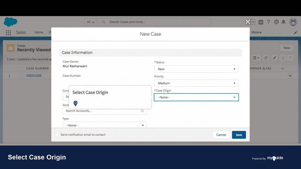 how to create a case on salesforce