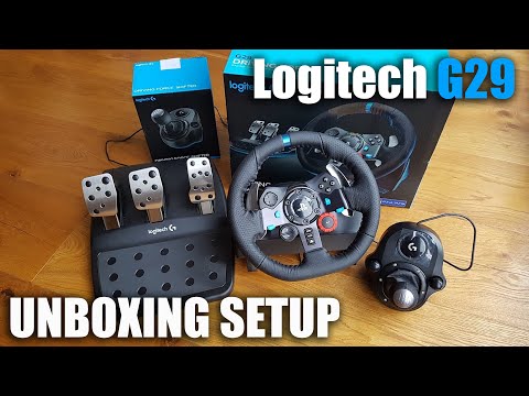 Unboxing и настройка рулевого колеса Logitech G29 для PS3 / PS4 / ПК
