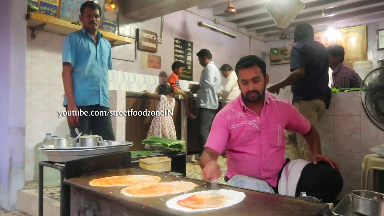 Rs 40  Ghee Karam Dosa | Nellore famous |Radha Madav Center | Nellore | Suresh Hot Foods | Street Food Zone