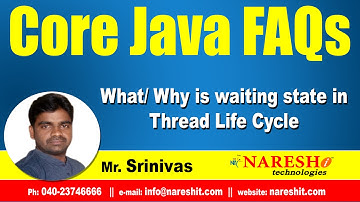 What is waiting state in Thread Life Cycle? | Core Java FAQs Videos