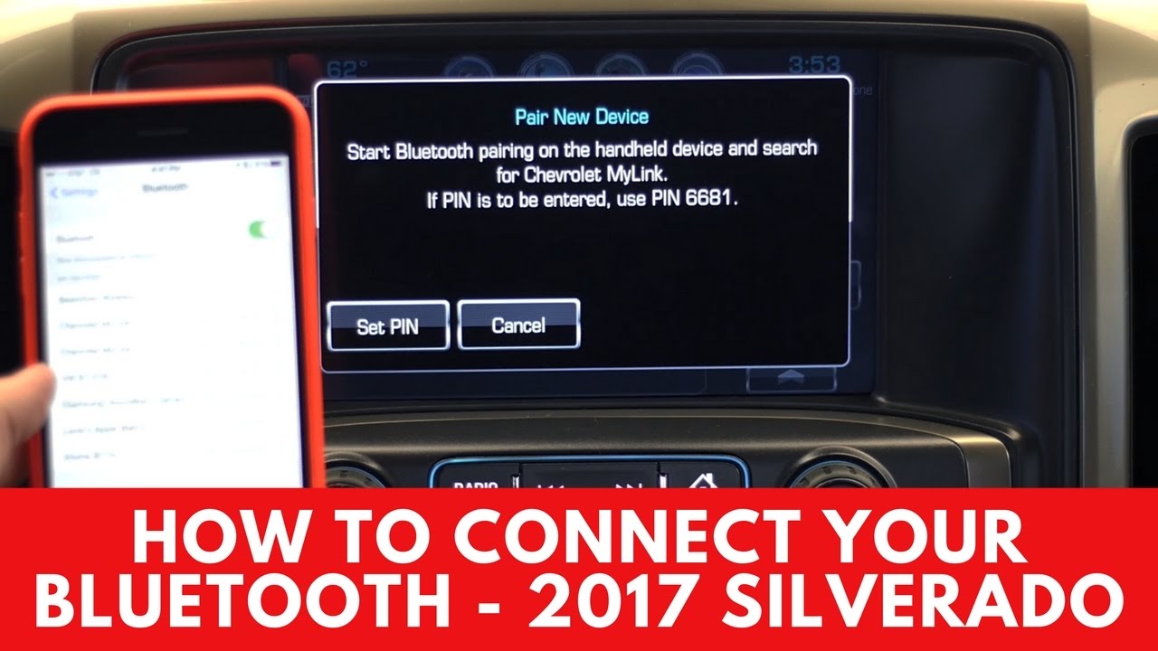 2017 Chevrolet Silverado: How to Connect Bluetooth - YouTube