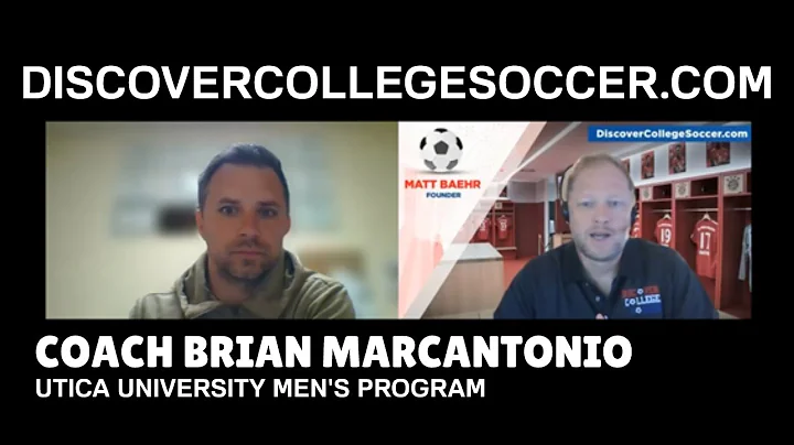 Utica University Men's Soccer - Coach Brian Marcan...