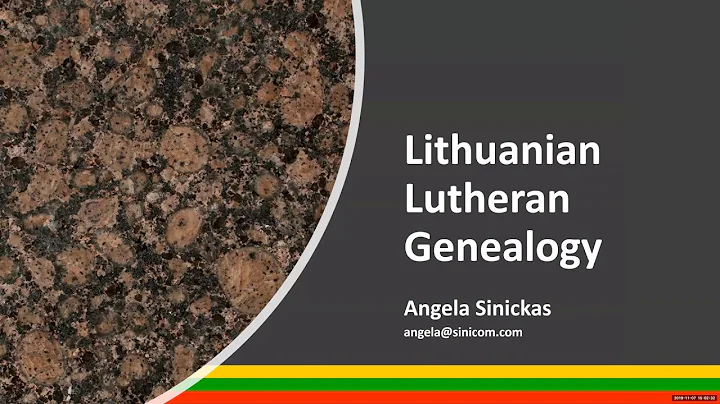 Lutherans in Lithuania - Angela Sinickas (7 Nov 20...