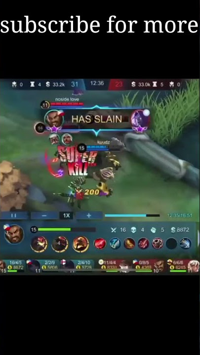 Roger 1 vs 5 savage Mobile legend #shorts #mlbb