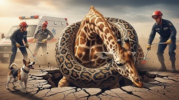 Giant Python Attacks Giraffe | Brave Dog Brings Help | Emotional Wildlife Rescue
