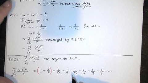 79. Alternating Series Test - Part 5 - Rearrangement of Conditionally Convergent Series