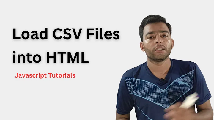 How to Load CSV File data into HTML Table Using  JavaScript