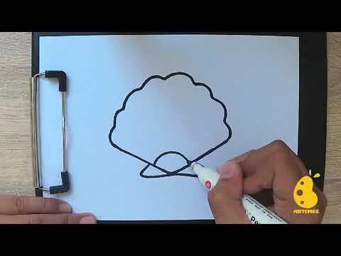 Video: Kako Nacrtati školjku