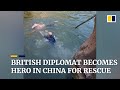 British diplomat becomes hero in China after saving student from river