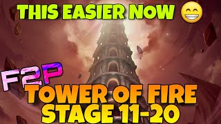 NOW THIS IS EASY ?? TOWER OF FIRE STAGE 11-20 !!! FIRE COA - SUMMONERS WAR