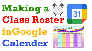 Making a class roster in Google Calendar