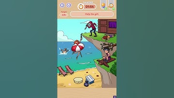 Tidy Master Level 243 - Help the Girl Escape Down the Cliff