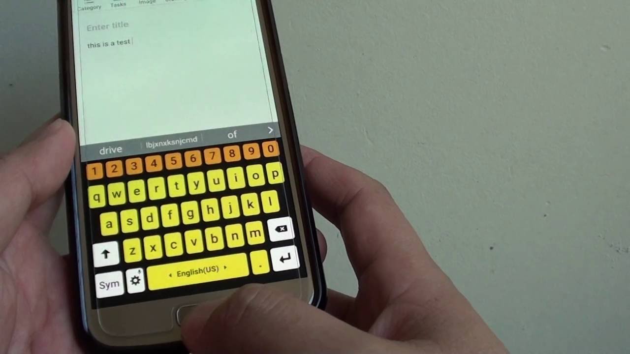 An Android keyboard with a wide range of emoji