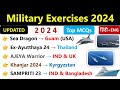 Military exercise 2024 current affairs  current affairs 2024  indian navy army airforce 