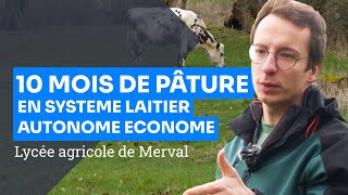 Synergies prairies, pommiers, vaches et production fromagère, ferme du lycée agricole de Merval