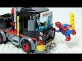Lego SPIDER MAN Brick Building TRUCK Superhero Animation