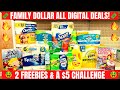 FAMILY DOLLAR ALL DIGITAL DEALS YOU CAN DO NOW!! | 🔥FREEBIES!! | $5 CHALLENGE!! | 12/12-12/18