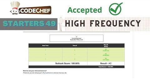 High frequency ll codechef solution