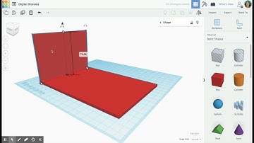 3D Design Using Tinkercad: Digital Diorama - Base & Walls