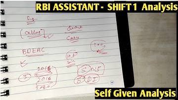 RBI Assistant ( Shift-1 ) | Self Given Analysis |Ab Nhi Niklega 🥲🥲🥲