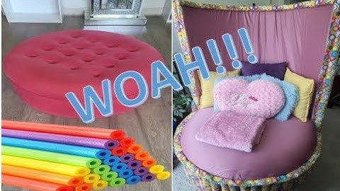 OMG! Pool Noodle Ottoman To Luxury Daybed Transformation!