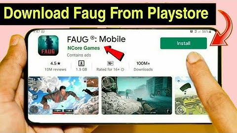 FAUG Game Finally On Playstore Revealed | Install Faug Mobile | Faug Mobile nCore Game