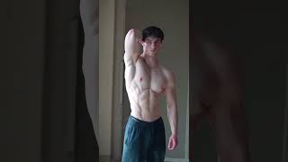 Muscualar Male Shows Off His Muscles  Owennliftsmusclebuliding aesthetic fitness