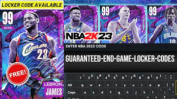 SEASON 8 FREE END GAME PLAYER LOCKER CODES NBA 2K23 MYTEAM LOCKER CODES (NBA 2K23 LOCKER CODES)