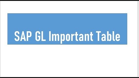 SAP FICO Training In Telugu |SAP GL Important Table | |  SAP FICO Table| తెలుగులో SAP FICO