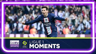 Messi's brilliant last minute free kick winner for PSG 🤯 | Ligue 1 22/23 Moments