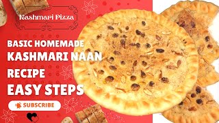 Dry Fruits Pizza or shahi naan| Kashmari pizza naan recipe| famous nuts bread| Sheermal Naan Recipe|