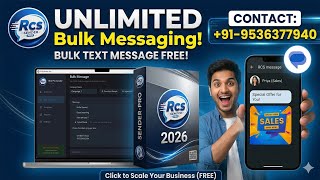 ----Free Bulk SMS Marketing Software 2026 | How to Send Unlimited RCS Messages screenshot 3