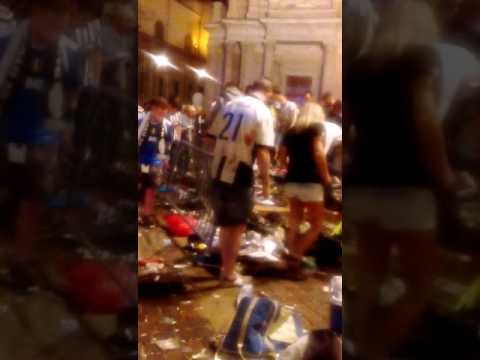 Torino, panico durante la Champions in Piazza San Carlo, Folla calpestata per falso Allarme.