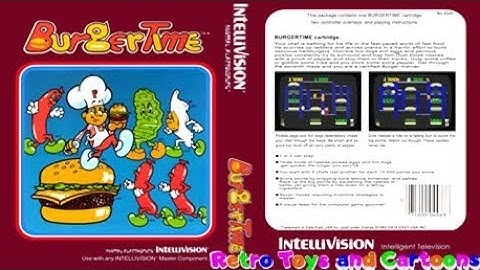 BurgerTime Intellivision Mattel Electronics Commercial Retro Toys and Cartoons