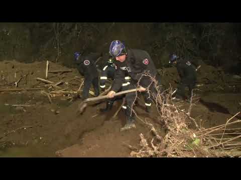 მეხანძრე-მაშველები მთელი ღამის განმავლობაში ახორციელებდნენ საძიებო სამუშაოებს