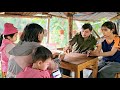 Thu was very happy when police officer Hoang came to visit and brought good news for Thu.