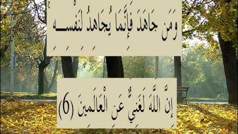 القران الكريم سورة العنكبوت الأية 6.wmv