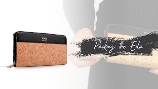 JORD Details Packing the Eila Natural Suberhide Wallet