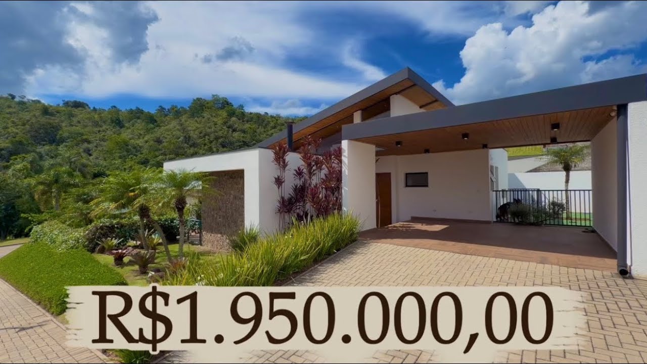 Casa com quintal dos sonhos - Condominio fechado em Atibaia/SP, projeto único, arquitetura exclusiva