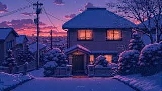 Download Lagu Peaceful Winter Evening in a Snowy Japanese Town ❄️ Soft Lofi Beats to Relax, Study \u0026 Sleep. MP3