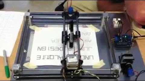 XY Plotter Test Run