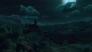 The Witcher Music \& Ambience _ Peaceful Night in Toussaint in 4K