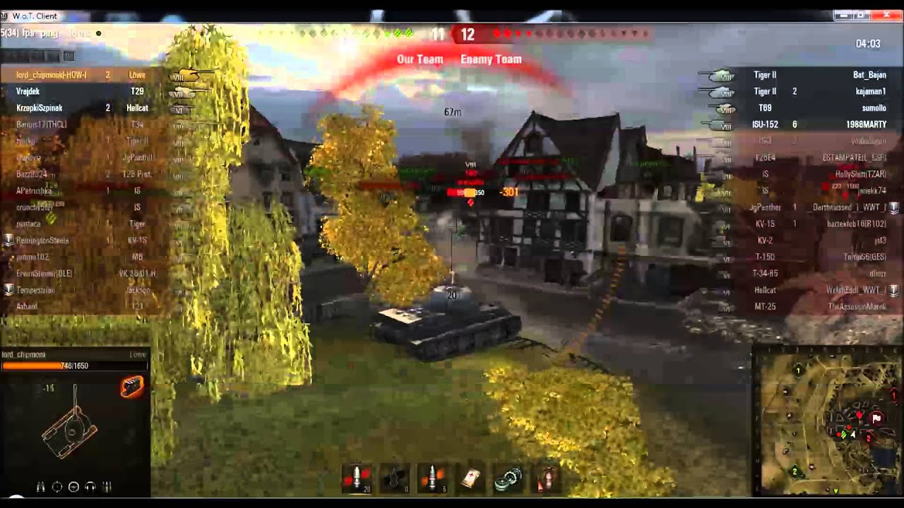 World of Tanks: Lowe 3rd class mastery rubbish team.