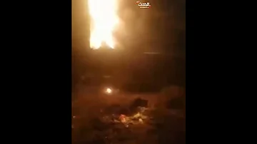 حرق صورة خامنئي والخميني في جيلان شمالي إيران 
