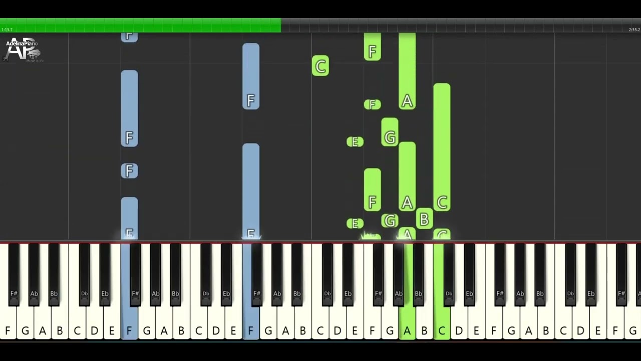 Pink Floyd - Breathe (In The Air) | Adelina Piano synthesia tutorial